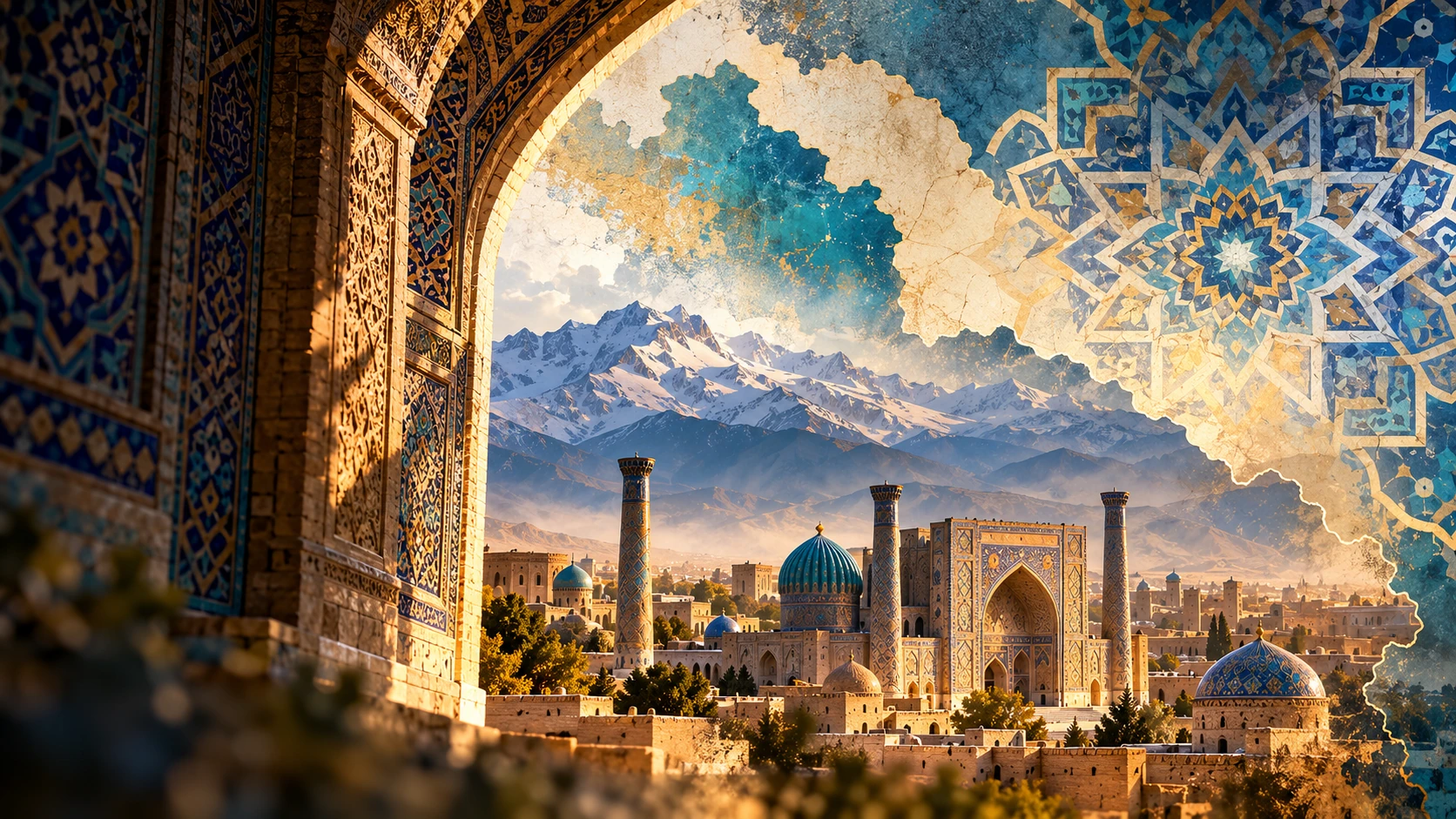 Illustration accompanying Powerscape’s Uzbekistan visit story